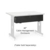 48" Training Table Cable Management Enclosure