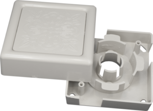 3" Slack Storage Box w/Knockouts - Linen White