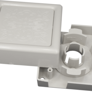 3" Slack Storage Box w/Knockouts - Linen White