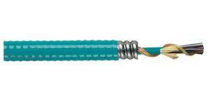 Fiber Optic Cable Copper Cable - OM3 Fiber Copper Cable - Tight Buffered Cable Copper Cable - 6 Fiber Copper Cable - Armored: Armor Copper Cable - Yellow Jacket Cable