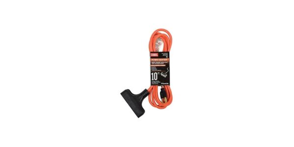 Power Cord Copper Cable - 125VAC Copper Cable - 15A Copper Cable - Orange Copper Cable - Copper Copper Cable - Male to Female Copper Cable - 3 Conductors Cable