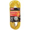 Power Cord Cooper Cable - 125VAC Cooper Cable - 15A Cooper Cable - Copper Cooper Cable - 3 Conductors Cooper Cable - Male to Female Cooper Cable - Yellow Cable