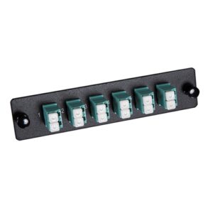 LC Adapter Panel, 6 LC Duplex Adapters, 12 Fiber OM3