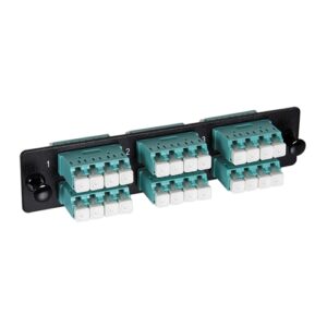 LC Adapter Panel, 6 LC Quad Adapters, 24 Fiber OM3