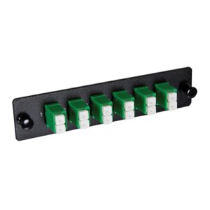 LC Adapter Panel, 6 LC Duplex Adapters, 12 Fiber SM (APC)