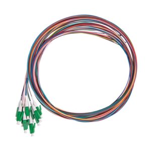 Fiber Pigtail, LC/APC, Single Mode, 12 Color - 2m