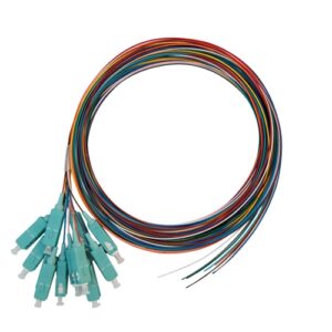 Fiber Pigtail, SC/UPC, OM3, 12 Color - 2m