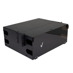 4RU Rack Mount Fiber Enclosure, 12-Slots, LGX Type, Empty, 288 Splice Trays