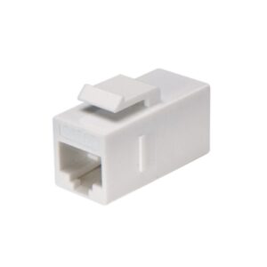 Keystone Coupler CAT5e RJ45 Unshld White