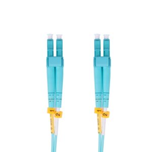 OM4 LC/UPC - LC/UPC Multi Mode Duplex Fiber Optic Patch Cable - 1m