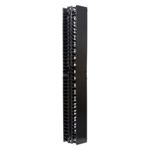Double Vertical Finger Duct Cable Manager, 45U x 3"W