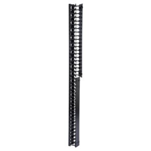 Vertical Finger Duct Cable Manager, 42U x 3"W