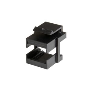 Empty Fiber Keystone Adapter, Black 10/bag