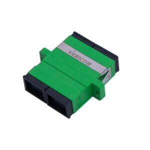 SC/APC Single Mode Duplex Adaptor, Green
