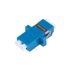 LC/UPC Single Mode Duplex Adaptor, Blue
