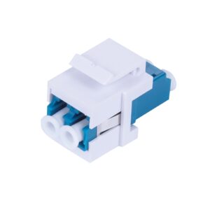 LC/UPC Duplex  Single Mode Adaptor (For Copper Patch Panel), Blue