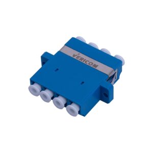 LC/UPC Single Mode Quadplex Adaptor, Blue