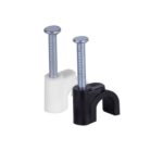 Cable Clip 1/2" Depth Nail Single White 100/bag