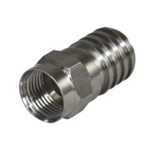 Connector RG6 Crimp Quad Shield 100/bag