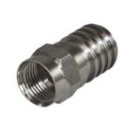 Connector RG6 Crimp Quad Shield 100/bag