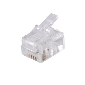 Connector RJ14 CAT3 Unshld 50/bag