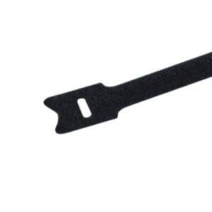 Hook & Loop Tie 12in Black 10/bag