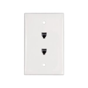 FP 2XRJ14 1 Gang Midsize White