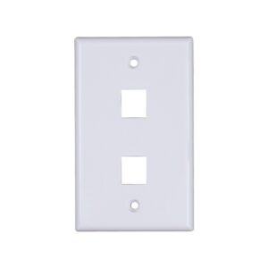 FP Keystone 2Port 1 Gang Light Almond