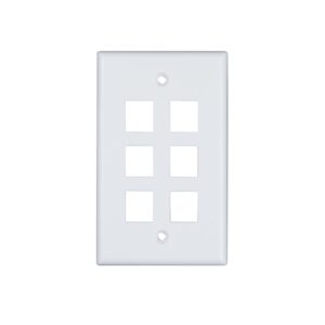 FP Keystone 6Port 1 Gang White