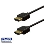 HDMI Thin 32AWG Gold-Plated Eth 6ft Black -18Gbps
