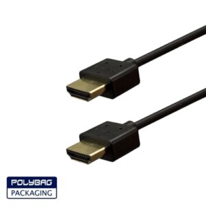 HDMI Thin 32AWG Gold-Plated Eth 6ft Black -18Gbps