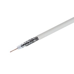 RG6 CCS Dual Shield CMP 1Kft Spool White