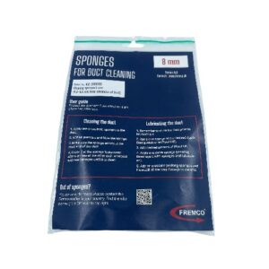 (SKU: 103-2008060) - Cleaning sponges 8 mm (100 pcs.) - High-Performance Fiber Blowing Accessories - Duct Installation Tools USA - Fiber Blowing Accessories - Cleaning Supplies For Fiber Blowers - FTTH - FTTH Blowers - Fiber to the Home - Fiber to the Home Blowers - Fremco