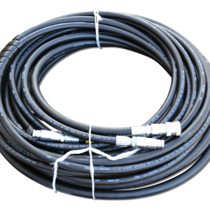 (SKU: 103-130208001) - 5 m hydraulic extension hose - flat nose coupling - Duct Rod Blowers for Fiber Cable Installation - USA-Built Blowing Systems - Fiber Optic Duct Blowing Machines - FTTH - FTTH Blowers - Fiber to the Home - Fiber to the Home Blowers - Fremco