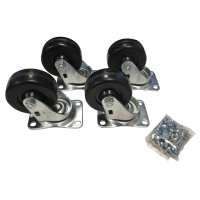 4 Casters, 1050 lb max. - Rack and Cabinet Caster Set (1425B Series)