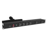 19"RM SURGE, 6 REC Front BK,15' - Rack Mount Basic PDU (1582 Series)