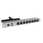 19" RACK MOUNT, 8 REC ON FRONT - Rack Mount Basic PDU (1582 Series)