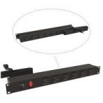 19-inch Rack Mount Outlet Strip, 15A, 12 Outlets, 15 ft cord, Black - Rack Mount Basic PDU (1583 Series)
