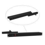 15A 8 Outlet Strip w/ switch, 15 ft. shielded cord - Outlets Rear - Black - Rack Mount Basic PDU (1583 Series)