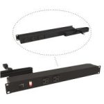 19-inch Rack Mount Outlet Strip, 15A, 6 Outlets, 15 ft cord, Black - Rack Mount Basic PDU (1583 Series)