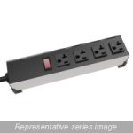 20A 4 OUTLET LIGHT 15' TW LCK - Heavy Duty Industrial Outlet Strip (1589 Series)