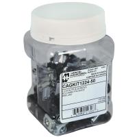 50PK 12-24 Cage Nuts & SCREWS - Mounting Screw and Cage Nut Combo-Pack (CAGKIT Series)