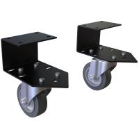 Non-locking Castors (set of 2) - C2 Low-Profile Cabinet Caster Set (CCST Series)