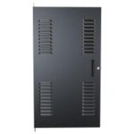 20U Louvered Door for C2 Frame - Black - C2 Doors (CDF Series)