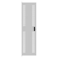 40U Louvered Door for C2 Frame - Light Gray - C2 Doors (CDF Series)