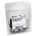 10 Package 10-32 CLPNUT SCREW KIT - Mounting Screw and Clip Nut Combo-Pack (CLPKIT Series)