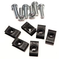 6 Package 8-32 CLPNUT SCREW KIT - Mounting Screw and Clip Nut Combo-Pack (CLPKIT Series)