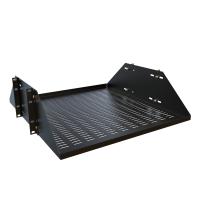 3U Dual-Channel Vented Shelf - 19" dp - 300 lbs rated - Variable-Depth Rack Shelf (DNRM Series)