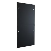 48U 48D Solid Side Panel for H1 Cabinet (Black) - High-Performance Server Rack Cabinet (3,000 lb) (H1 Series)