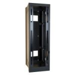 48U 30W 35D Swing Out Floor Mount Cabinet (Black) - Wall and Floor Mount Rack Cabinet (700 lb) (HWF Series)